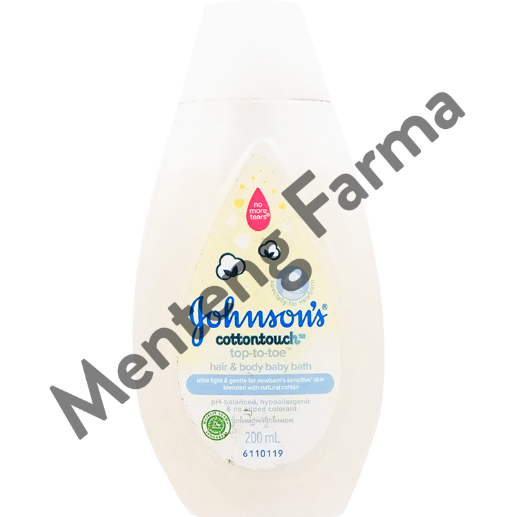 Johnson's Cottontouch TTT Hair & Body Baby Bath 200 mL - Melembutkan Kulit Sensitif Bayi - Menteng Farma