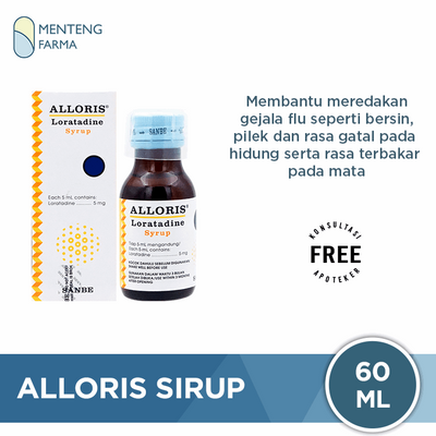 Alloris Sirup 60 ml - Meredakan Flu dan Pilek