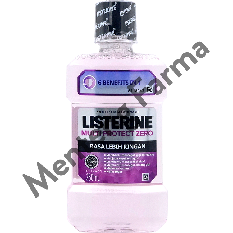 Listerine Multi Protect Zero Mouthwash 250 mL - Obat Kumur Antiseptik