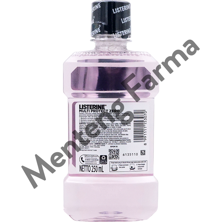 Listerine Multi Protect Zero Mouthwash 250 mL - Obat Kumur Antiseptik