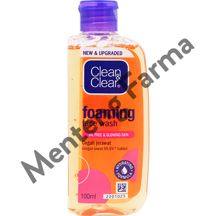 Clean & Clear Foaming Face Wash 100 mL - Sabun Cuci Muka Pembersih Wajah