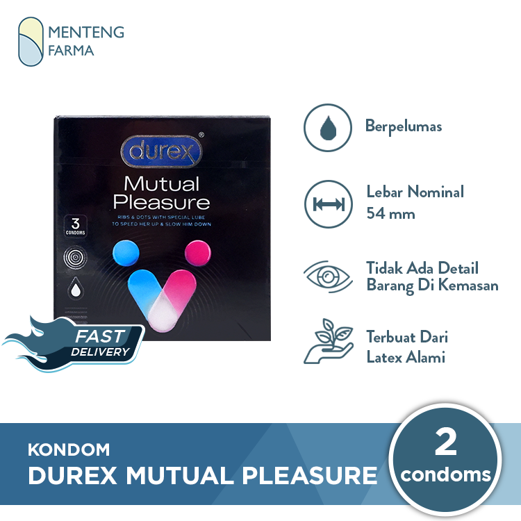 Kondom Durex Mutual Pleasure - Isi 3