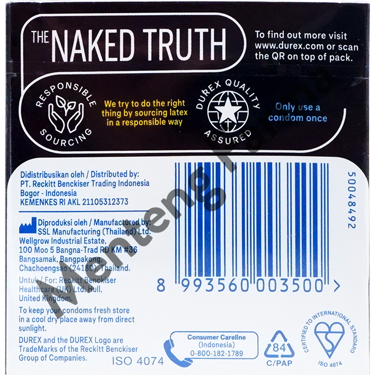 Kondom Durex Mutual Pleasure - Isi 3