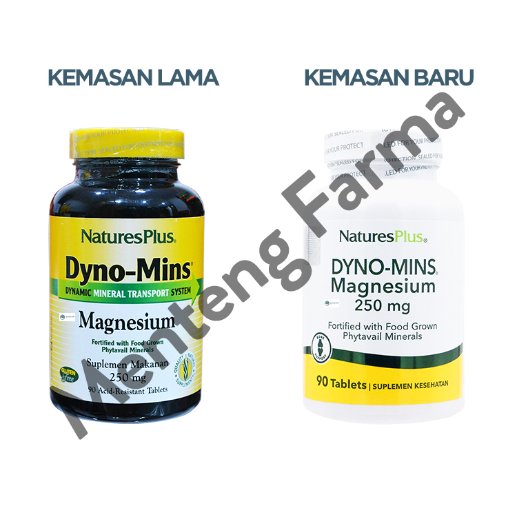 Natures Plus Dyno-Mins Magnesium 90 Tablet - Suplementasi Magnesium