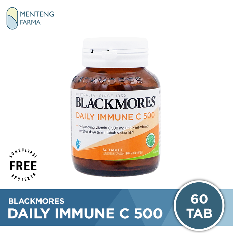 Blackmores Daily Immune C 500 60 Tablet - Suplemen Peningkat Sistem Imun Tubuh