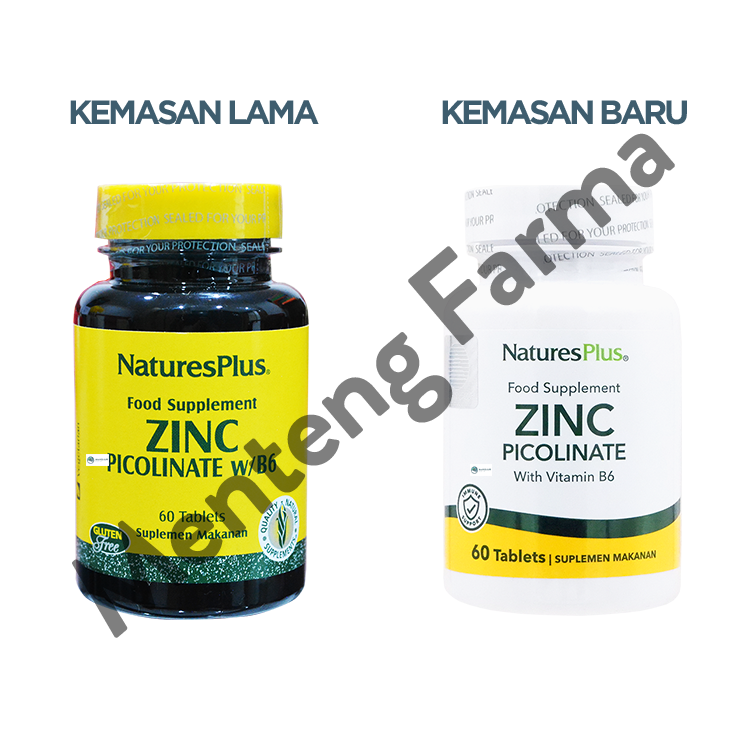 Natures Plus Zinc Picolinate 60 Tablet - Suplemen Kesehatan Hati