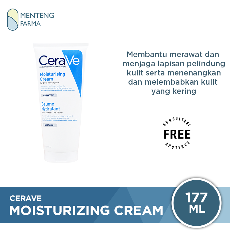 Cerave Moisturizing Cream 177 ml - Merawat Kulit yang Kering