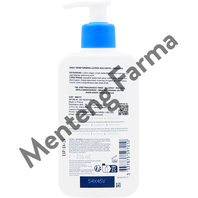 Cerave Moisturizing Lotion 236 ml - Melembabkan dan Melindungi Skin Barrier