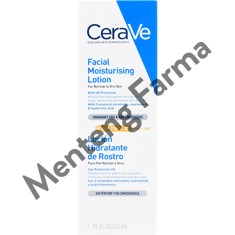 Cerave Facial Moisturizing Lotion AM SPF 30 52 ml - Melindungi dari Sinar Ultraviolet