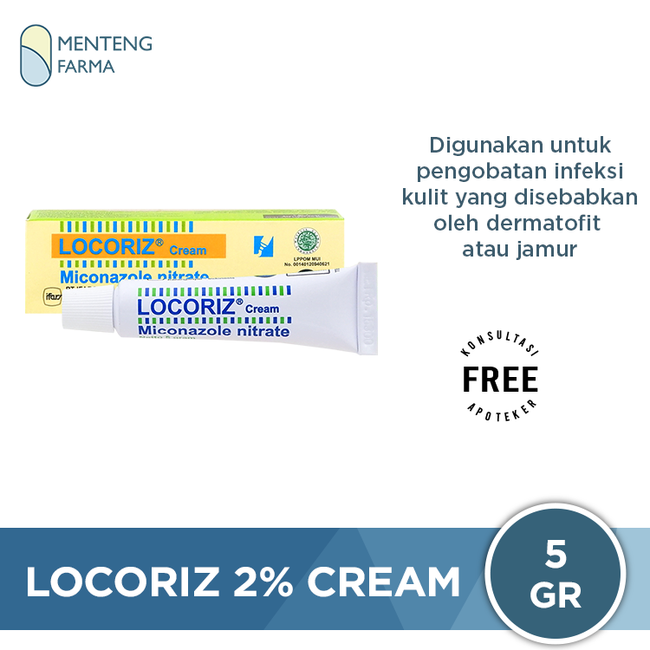 Locoriz 2% Cream 5 g - Mengatasi Infeksi Kulit Karena Jamur