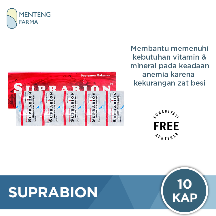 Suprabion 10 Kapsul - Suplemen Penambah Darah atau Anemia