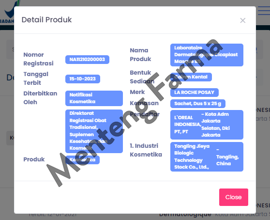 La Roche Posay Cicaplast Masque B5 - Masker untuk Melembabkan Kulit Wajah