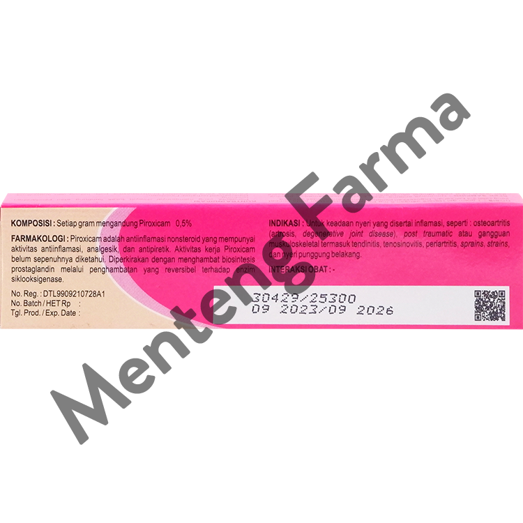 Faxiden 5 mg/g Gel 10 g - Obat Nyeri Otot