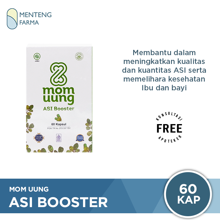 Mom Uung ASI Booster 60 Kapsul - Kapsul Pelancar ASI