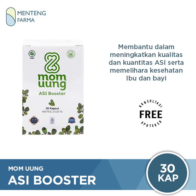 Mom Uung ASI Booster 30 Kapsul - Kapsul Pelancar ASI