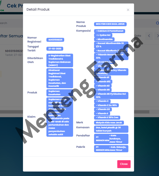 Biolysin Kids Rasa Jeruk 30 Tablet Kunyah - Tablet Multivitamin Anak