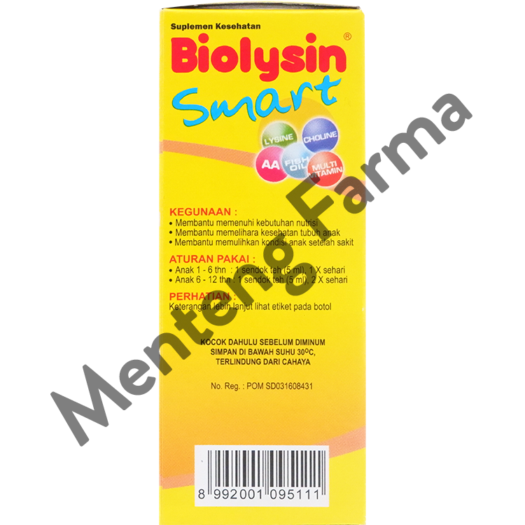 Biolysin Smart Syrup 60 mL - Sirup Multivitamin Anak