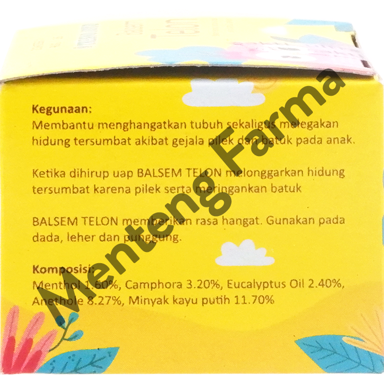 Balsem Telon Tresno Joyo 20 Gr - Melegakan Hidung Tersumbat Anak