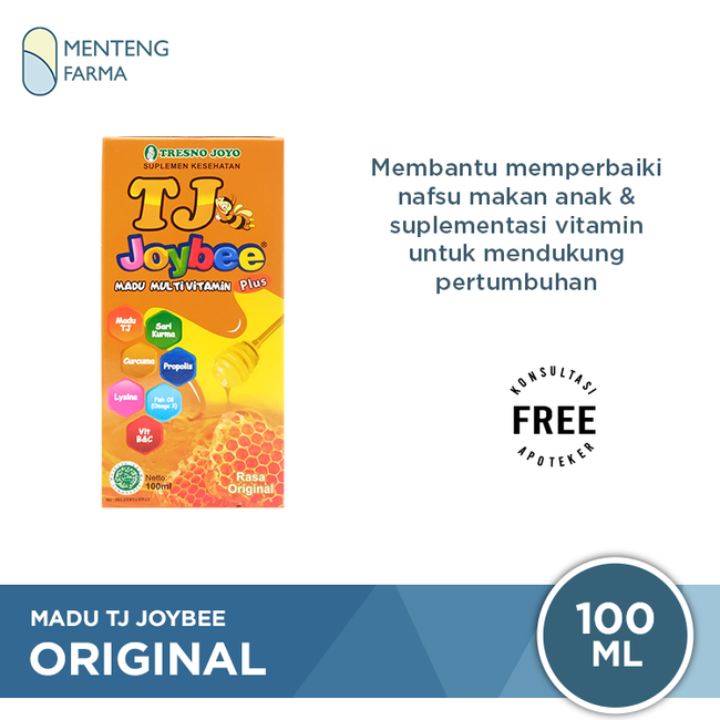 Madu TJ Joybee Original 100 mL - Madu Multivitamin Anak