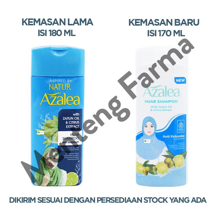 Azalea Hijab Shampoo With Zaitun Oil And Citrus Extract 170 ML - Perawatan Rambut Berketombe