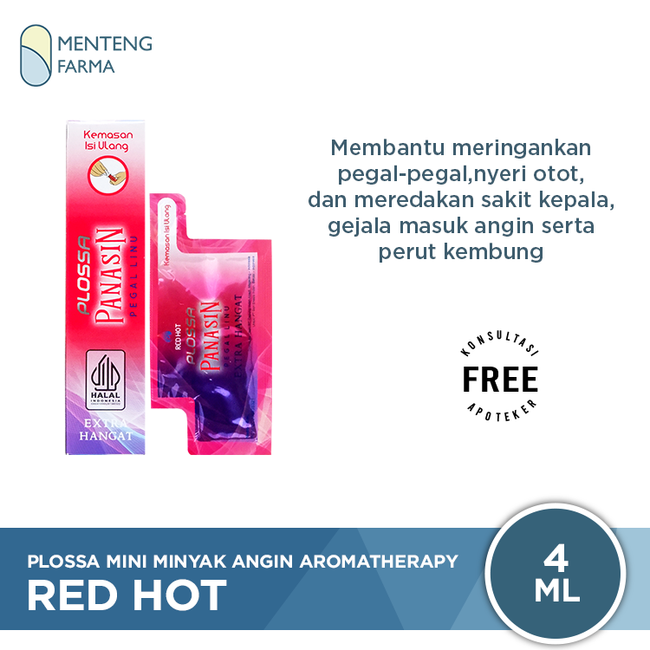 Plossa Mini Minyak Angin Aromatherapy Red Hot