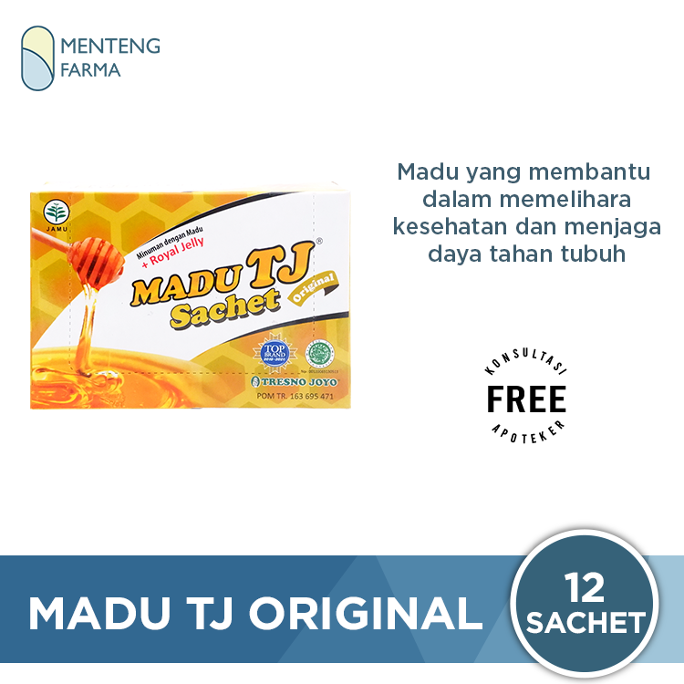 Madu TJ Original 12 Sachet - Memelihara Daya Tahan Tubuh