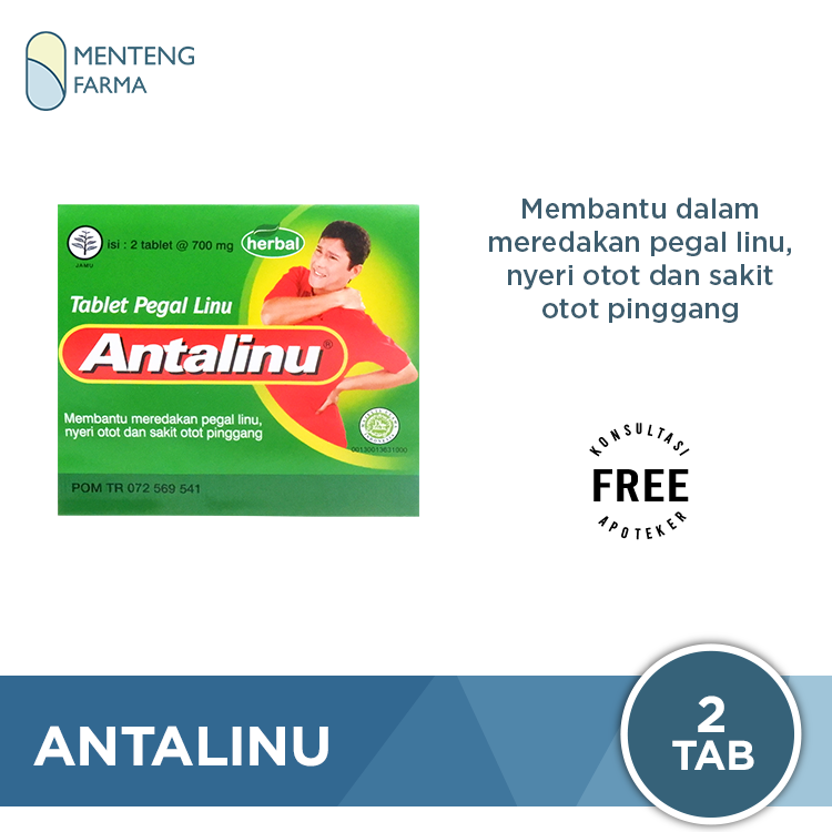 Antalinu 2 Tablet - Meredakan Pegal Linu & Nyeri Otot