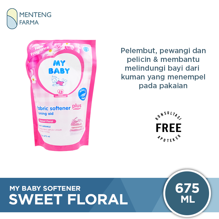 My Baby Softener Sweet Floral Refill 675 mL - Pelembut Pakaian Bayi