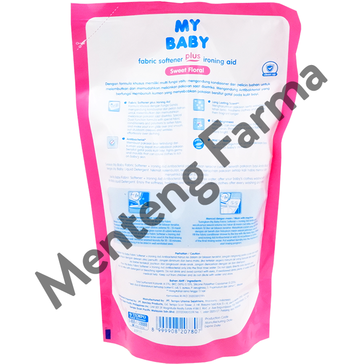 My Baby Softener Sweet Floral Refill 675 mL - Pelembut Pakaian Bayi