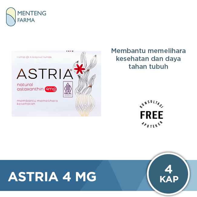 Astria 4 mg 4 Kapsul - Suplemen Kesehatan Tubuh