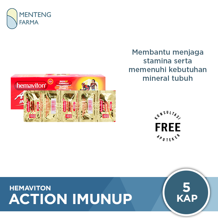 Hemaviton Action Imunup - Suplemen Penambah Stamina, Tenaga, dan Energi