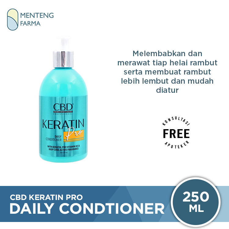 CBD Keratin Pro Daily Conditioner 250 mL - Kondisioner Keratin Perawatan Rambut