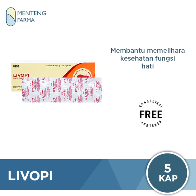 Livopi 5 Kapsul - Suplemen Kesehatan Hati