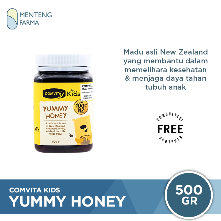 Comvita Kids Yummy Honey 500 Gr - Memelihara Kesehatan Anak