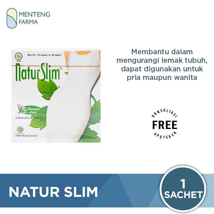 Natur Slim 30 Tablet - Mengurangi Lemak Tubuh