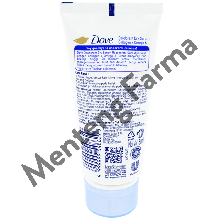 PROMO CUCI GUDANG Dove Deodorant Dry Serum Regenerate Care Collagen + Omega 6 50 ML