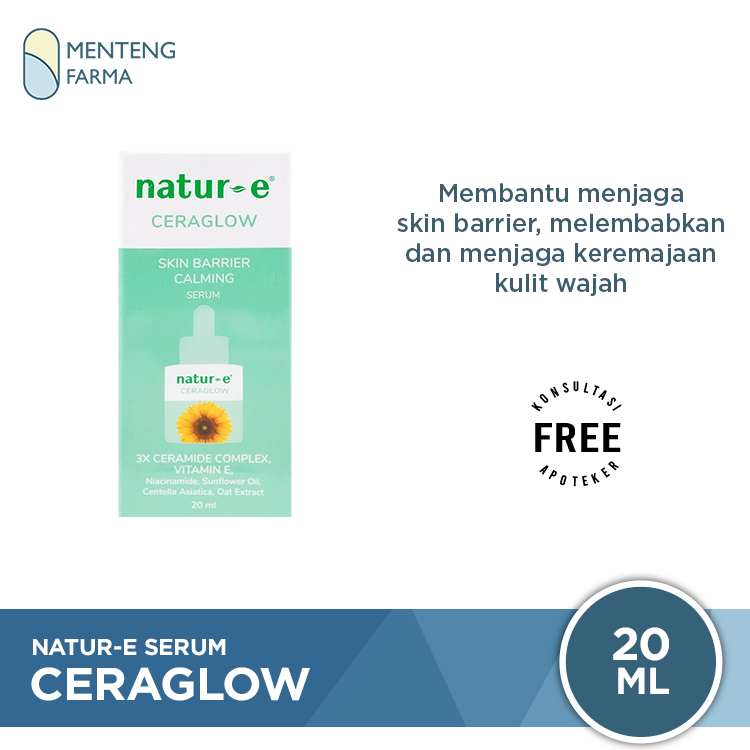 Natur-E Ceraglow Serum 20 mL - Menjaga Skin Barrier Wajah