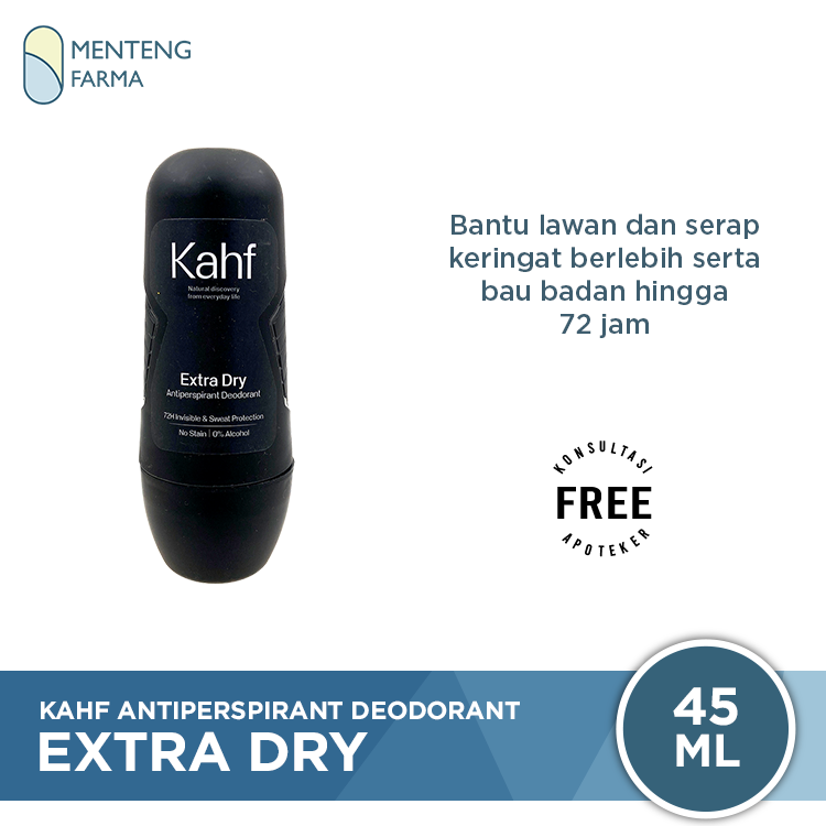 Kahf Extra Dry Antiperspirant Deodorant 45 mL - Menyerap Keringat Berlebih