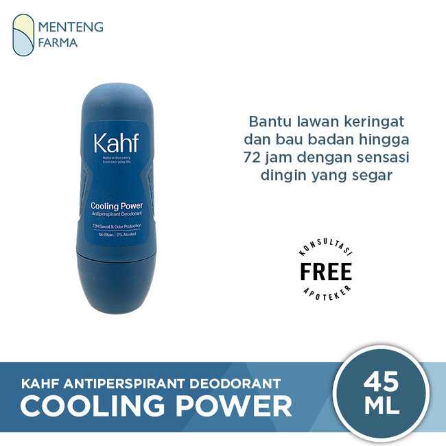 Kahf Cooling Power Antiperspirant Deodorant 45 mL - Sensasi Dingin Menyegarkan