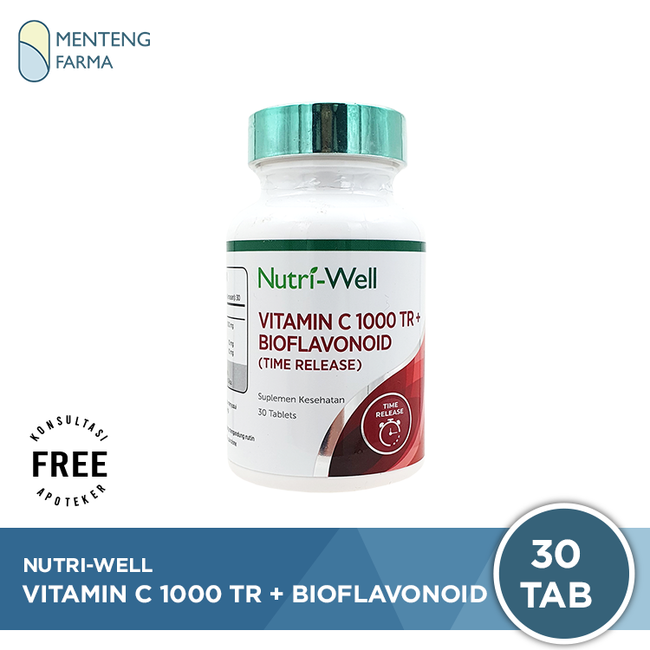 Nutriwell Vitamin C 1000 TR + Bioflavonoid 30 Tablet - Membantu Memenuhi Kebutuhan Vitamin C