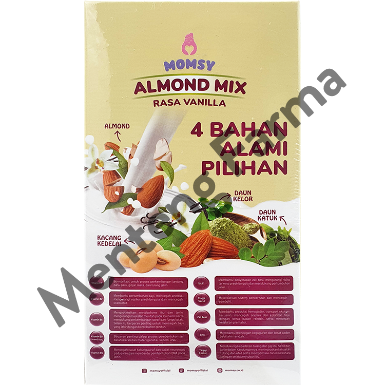 Momsy Almond Mix Vanilla 6 Sachet - Susu Pelancar ASI