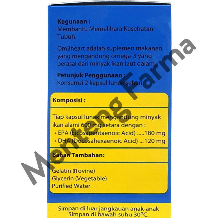 Omeheart Omega 3 Isi 30 Kapsul - Suplemen Kesehatan Omega 3