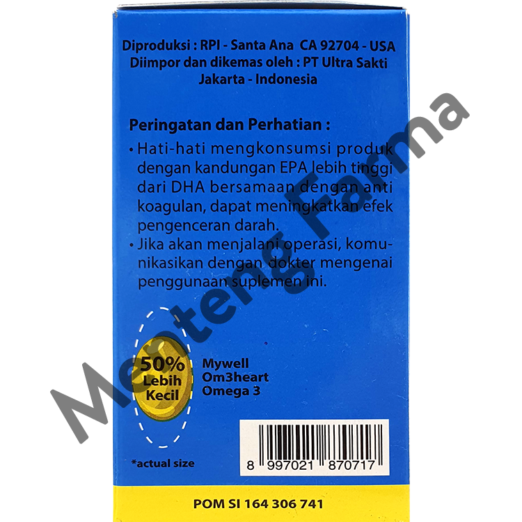 Omeheart Omega 3 Isi 30 Kapsul - Suplemen Kesehatan Omega 3