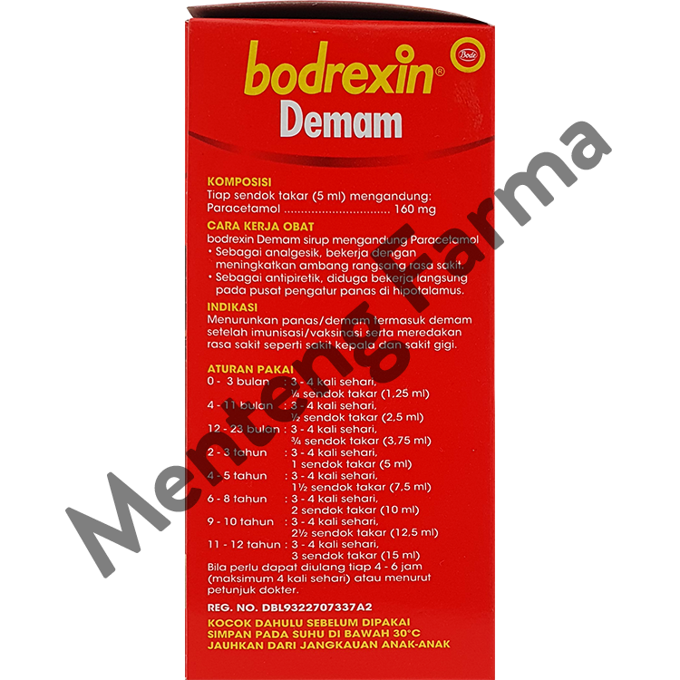 Bodrexin Demam Orange Sirup 60 mL - Pereda Demam dan Nyeri pada Anak