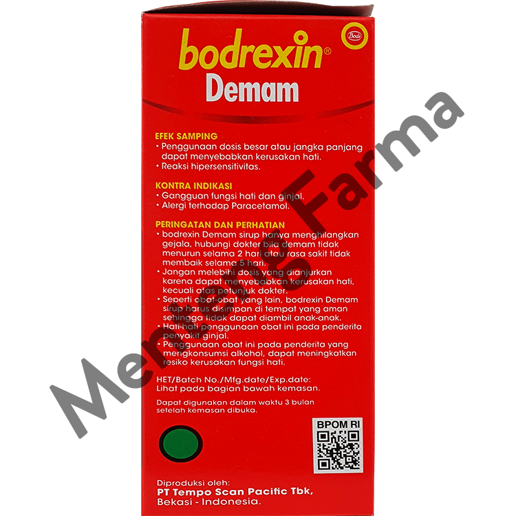 Bodrexin Demam Orange Sirup 60 mL - Pereda Demam dan Nyeri pada Anak