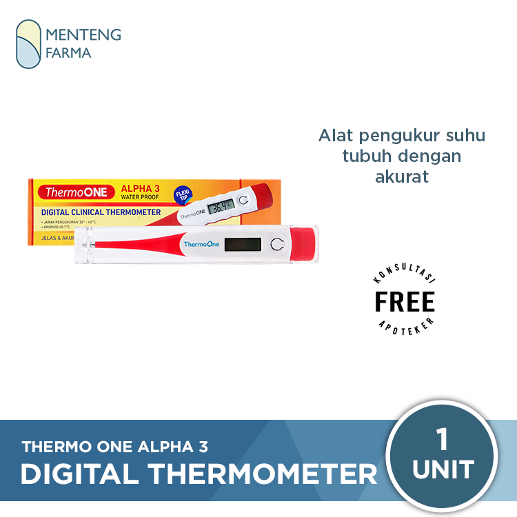 Thermo One Alpha 3 Digital Clinical Thermometer - Alat Pengukur Suhu Tubuh