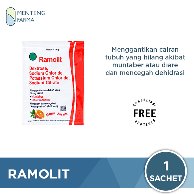 Ramolit 4.24 g Sachet - Menggantikan Cairan Tubuh