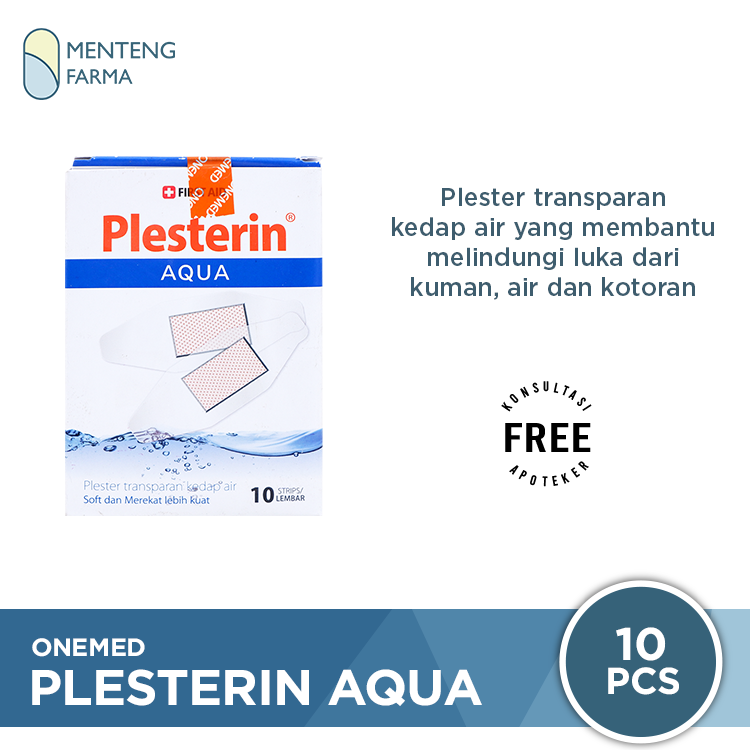 Onemed Plesterin Aqua 10 Pcs - Plester Transparan Anti Air