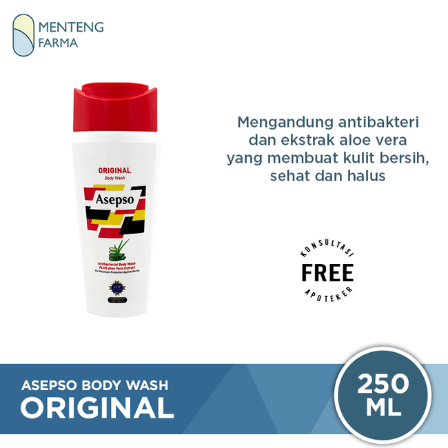 Asepso Body Wash Original 250 ML - Sabun Cair Antibacterial