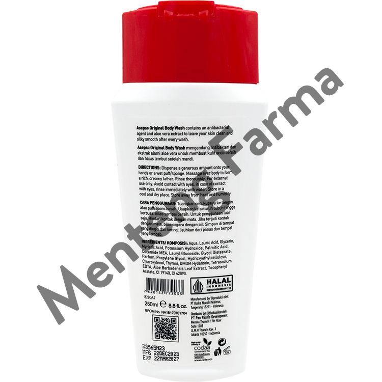 Asepso Body Wash Original 250 ML - Sabun Cair Antibacterial